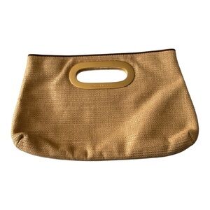 Michael Kors Gold Woven Clutch